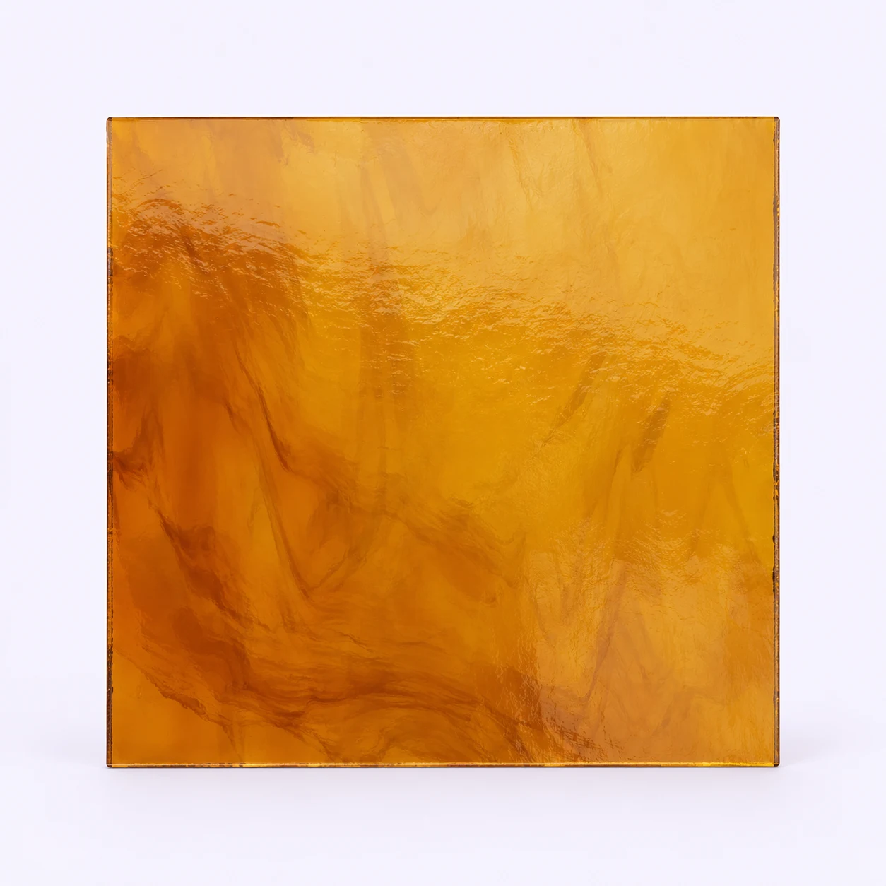 Amber cathedral glass
